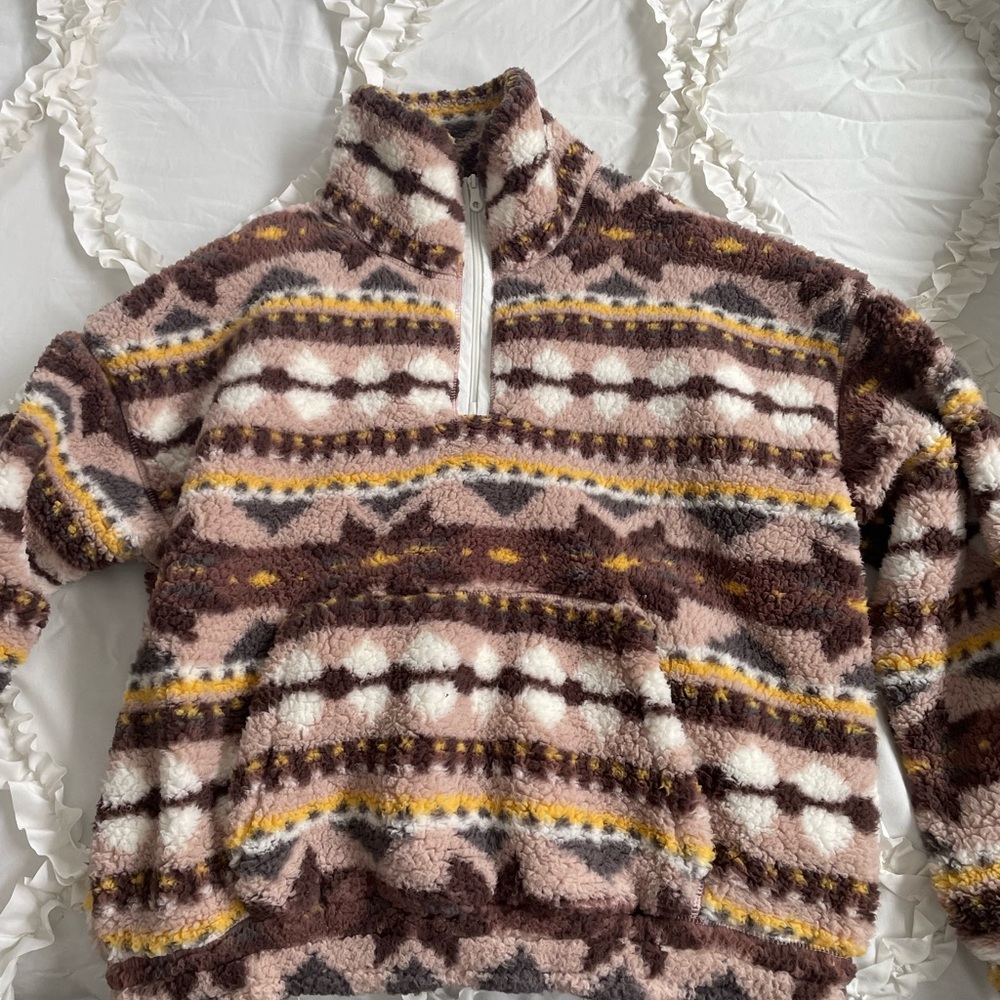 NWOT Aerie Half Zip Sherpa